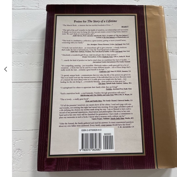 NEW NEW NEW “The Story of a Lifetime-AKeepsake of Personal Memoirs Book - Picture 3 of 7